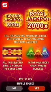 Volcano Millions screenshot 1 by Winspinity