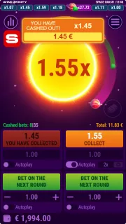 Space Crash screenshot 4 by Winspinity