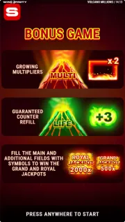 Volcano Millions screenshot 5 by Winspinity